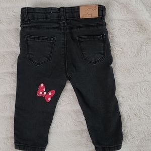 ZARA MICKEY MOUSE 6-9 MONTHS SKINNY JEANS